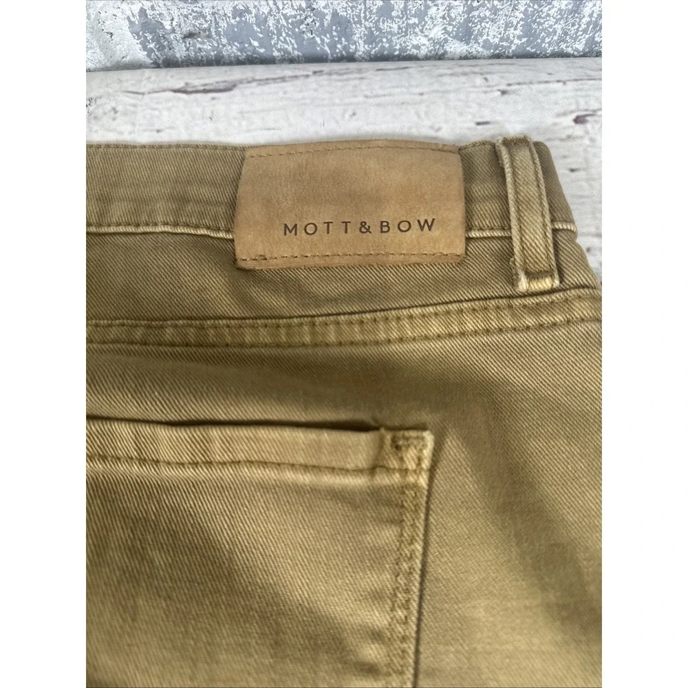 Mott & Bow Jeans Mens 33X32 Mercer Khaki Stretch Soft Twill Denim NWOT
